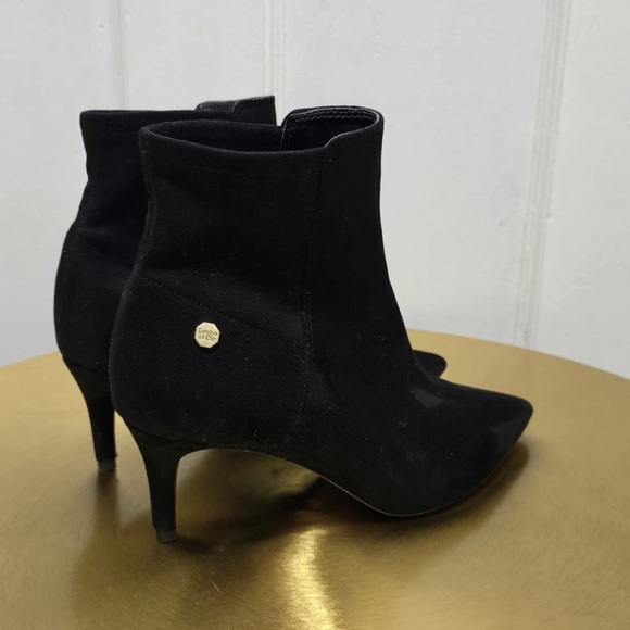 Louise et Cie Vimmy Black Suede Sock Pointed toe Kitten Heels Size 6M✌️ - Picture 4 of 10